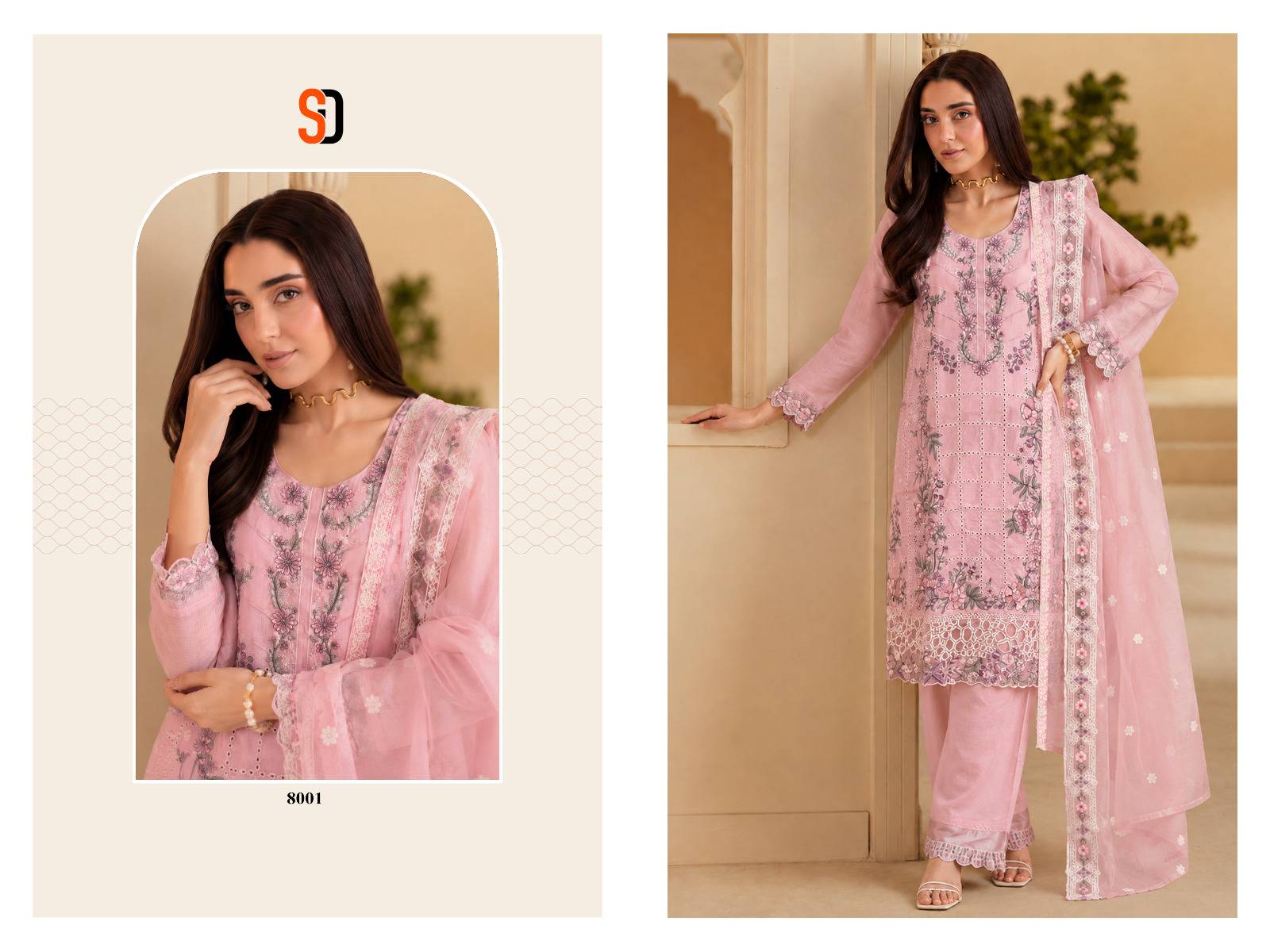 ELAF PREMIUM VOL 01 By SHRADDHA DESIGNER 8001 To 8006 Series Designer Suits Heavy linen Pakistani Dresses At Wholesale Price